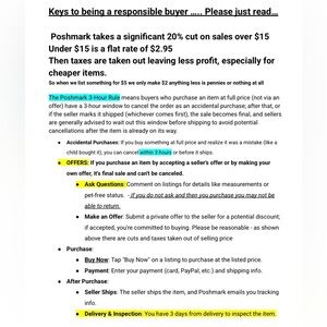 Poshmark Buyers Guide -please read